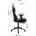   GT Racer X-2534-F Fabric Black