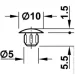 Hafele  10x5  RAL 9005  20 .