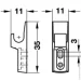 Hafele    Mini-latch 245.54.701 1 .
