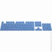  HATOR First Ukrainian PBT keycaps UKR/ENG/rU (HTS-138) Blue
