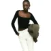  H&M Square-Neck Crop Top (1189031002-M)