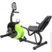  HMS R9259 PLUS RECUMBENT MAGNETIC STATIONARY BIKE (black - green) (17-06-005)