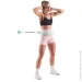 - HMS SET HULA HOOP HHW06 GREEN WITH A GRAVITY BALL AND COUNTER +  WAIST SUPPORT BR163 BLACK PLUZ SIZE (17-44-648)