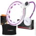   HMS SET HULA HOOP MAGNETIC WHITE/VIOLET HHM17 WITH WEIGHT +  COUNTER +  WAIST SUPPORT BR163 RED (17-44-658)
