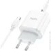   Hoco   110-240V C104A+  Type-C, 1xUSB-C, PD20W, 1 , White, Box