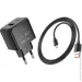   Hoco   110-240V CS17A+  Type-C, 1xUSB, 22.5W, 1 , Black, Blister