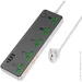 - Hoco   AC13A  5  +  3 USB+  USB-C, 17W,  1,5, 220, Black, Box
