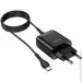    Hoco C72Q Glorious single port QC3.0 charger set(Type-C) Black (6931474732545)