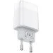   Hoco C73A Glorious (2USB, 2.4) White (6931474713063) +   MicroUSB