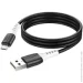  HOCO X82 USB to Micro 2.4A 1m silicone connectors Black (6931474768551)