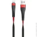  Hoco USB Cable U39 Slender Lightning Black/Red 1.2m (1460315867)