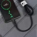  Hoco USB Cable U53 4A Flash MicroUSB Black 1.2m (1460316712)