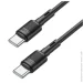 Hoco  X83 Pisces Cable Type-C to Type-C 3A 1m Black (1883401068)