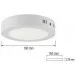  Horoz Electric Caroline-12 LED 12W 6000K 840Lm 165-260V d-160  ./1/20 (016-025-0012-010)