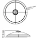  Horoz Electric Cramer LED 20W IP20 6400K 1500Lm  .  180-260V d-293xh80  ./1/10 (027-015-0020-010)