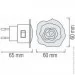 ͳ Horoz Electric Max LED 0,4W 25Lm 220-240V 60x60,  /200 (085-001-0004-011)