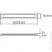 Horoz Electric Tetra-36 LED 36W 6400 2269Lm 176-265v 1200, /1/20 (052-003-0120-020)