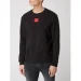  Hugo Boss   Cotton-terry regular-fit sweatshirt with logo label 75-2098BLK-RD 2XL