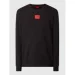  Hugo Boss   Cotton-terry regular-fit sweatshirt with logo label 75-2098BLK-RD 2XL