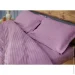 Ideal Textile Комплект постельного белья Premium двуспальный евро полоска 1 см лиловый Ideal Textile Комплект постельного белья Premium двуспальный евро полоска 1 см лиловый