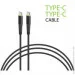  Intaleo CBFLEXTT0 USB Type-C-USB Type-C 0.2 Black (1283126559495)