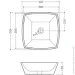  Jaquar Aria 42x42  (ARS-WHT-39901)