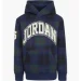  Jordan Brooklyn Fleece Plaid Hoodie Multi (85B920-695-6-7 YEARS)