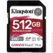  ' Kingston 512 GB SDXC Canvas React Plus UHS-II U3 V60 Class 10 (SDR2V6/512GB)