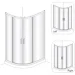   Koller Pool R12080RG Round Half Round Matt 120x80x190