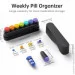  Koviuu     Weekly Pill Organizer 1 Time a Day Black