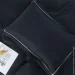 La Nuit Комплект постільної білизни Solid чорний La Nuit Комплект постільної білизни Solid чорний
