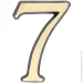 Larvij Цифра 7 латунь старая бронза 50 мм LNB5 AB #7 Larvij Цифра 7 латунь старая бронза 50 мм LNB5 AB #7