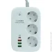 - Ldnio   SEW3452 WiFi , 2500W, 3 , 3USB/1Type-C, QC/PD, 3A/38W 2M, White (SEW3452)
