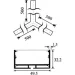   ,  Y 220V 86W 5400Lm 6000k 500*500*500 LEDUA (4042)