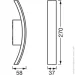   Ledvance      Osram Endura 1x7  - BOW WALL 7W DG