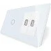 Livolo   1  2 USB   (VL-C701/2USB-11)