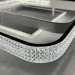 Luminaria   130  LED-  AKRILIKA SQUARE 130W 4S WHITE