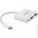   - USB3.1 Type-C--> HDMI/USB 3.0/PD 60W 4-in-1 White Manhattan (152945)