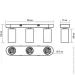 Maxus  3xGX10  3-MAX-SL-GU10-WH