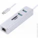 USB-  USB Type-C Maxxter 2xUSB3.0, RJ-45, microSD/TF, , Grey (NECH-2P-SD-01)