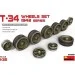  Miniart T-34 Wheels Set 1942 Series (MA35236)