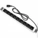      MIRSAN 19", 1U,  9xShuko,  ,  14 (MR.PRZ1U9SC.C14PLG)