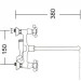 Mixxen Смеситель для ванны МЕДЕЯ-2 хром L350 c/акс. MXXI0760 Mixxen Смеситель для ванны МЕДЕЯ-2 хром L350 c/акс. MXXI0760