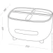 MVM   FH-19 WHITE/GRAY 120x210x160 