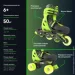   Neon Combo Skates  ( 34-38) (NT10G4)