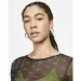 Nike Air Women's Printed Mesh Long-sleeve Dress (DV8249-010-M)