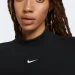   Nike W NSW ESSNTL RIB MOCK SS TOP (DV7958-010-L)