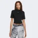   Nike W NSW ESSNTL RIB MOCK SS TOP (DV7958-010-L)