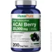 Спеціальна добавка Nusapure Ягоди асаї преміум-класу Acai Berry 200 капсул Спеціальна добавка Nusapure Ягоди асаї преміум-класу Acai Berry 200 капсул