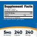   Nutricost  Melatonin 240 